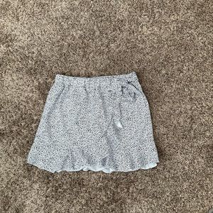 Black and white Dalmatian print skirt